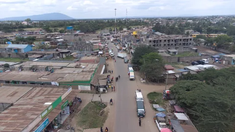 Aerial view of Jujafarm Centre near Alma Gardens